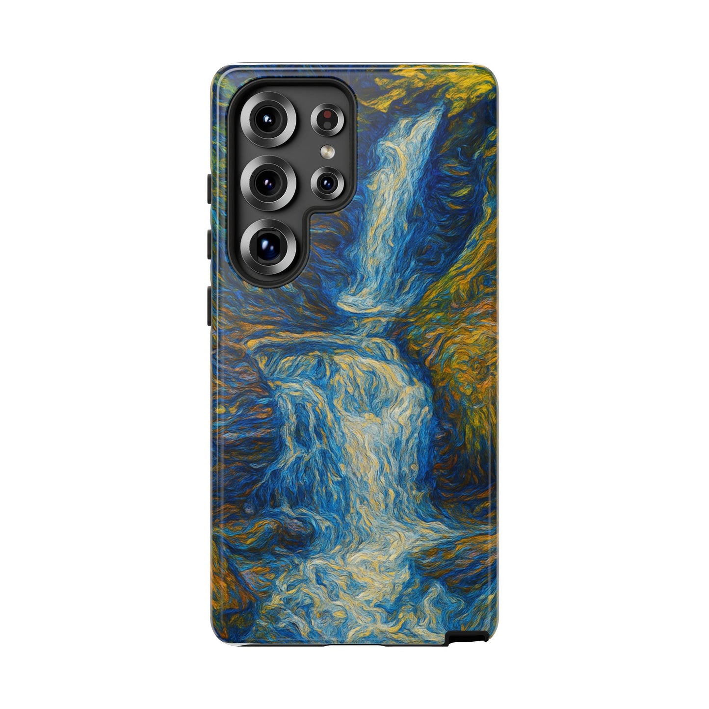 Artistic Phone Case - Waterfall Design, Unique Gift, Phone Accessory, Nature Lover, Original Artwork