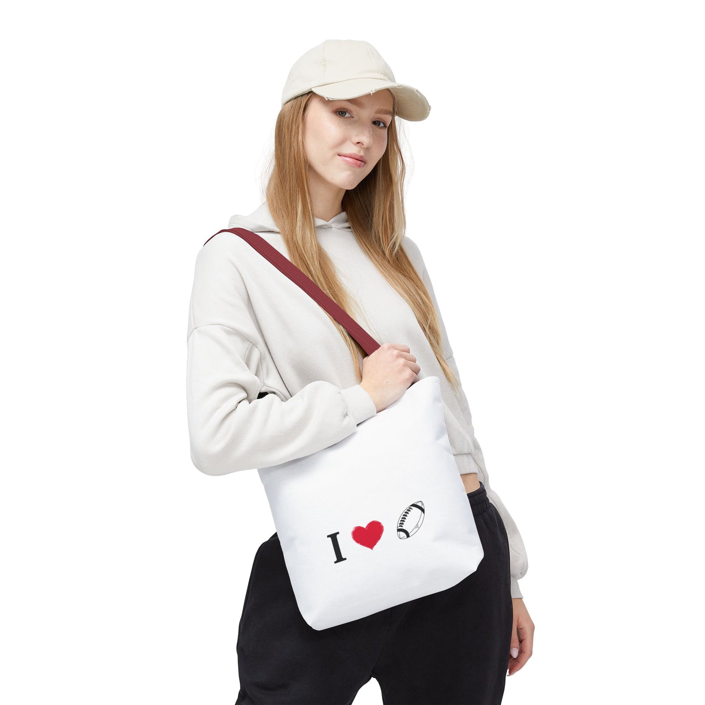 Football Lover's Tote Bag - Perfect for Game Day, Sports Events, Gifts for Fans, Eco-Friendly Carryall, Personal Use, Travel Bag