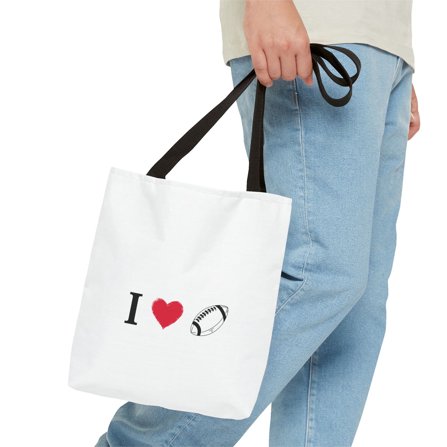 Football Lover's Tote Bag - Perfect for Game Day, Sports Events, Gifts for Fans, Eco-Friendly Carryall, Personal Use, Travel Bag