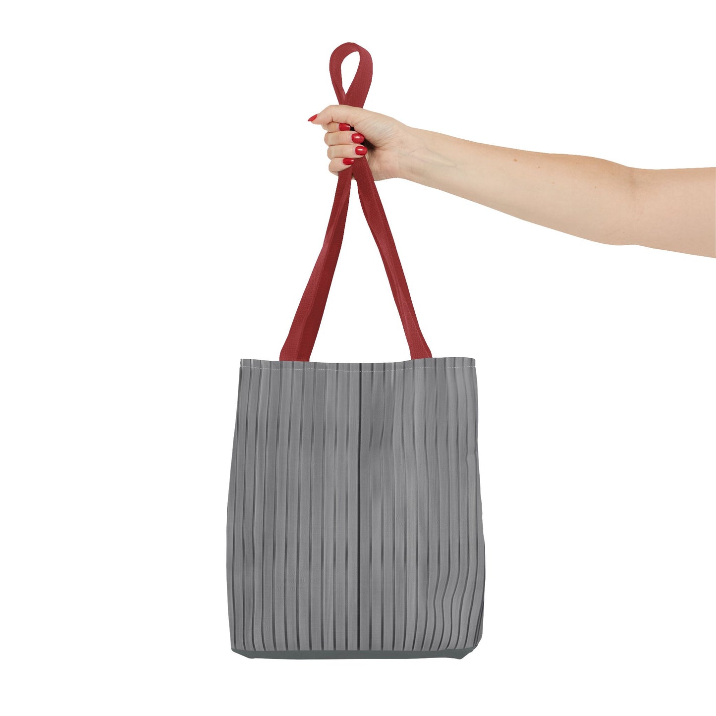 Stylish Gray Striped Tote Bag for Everyday Use
