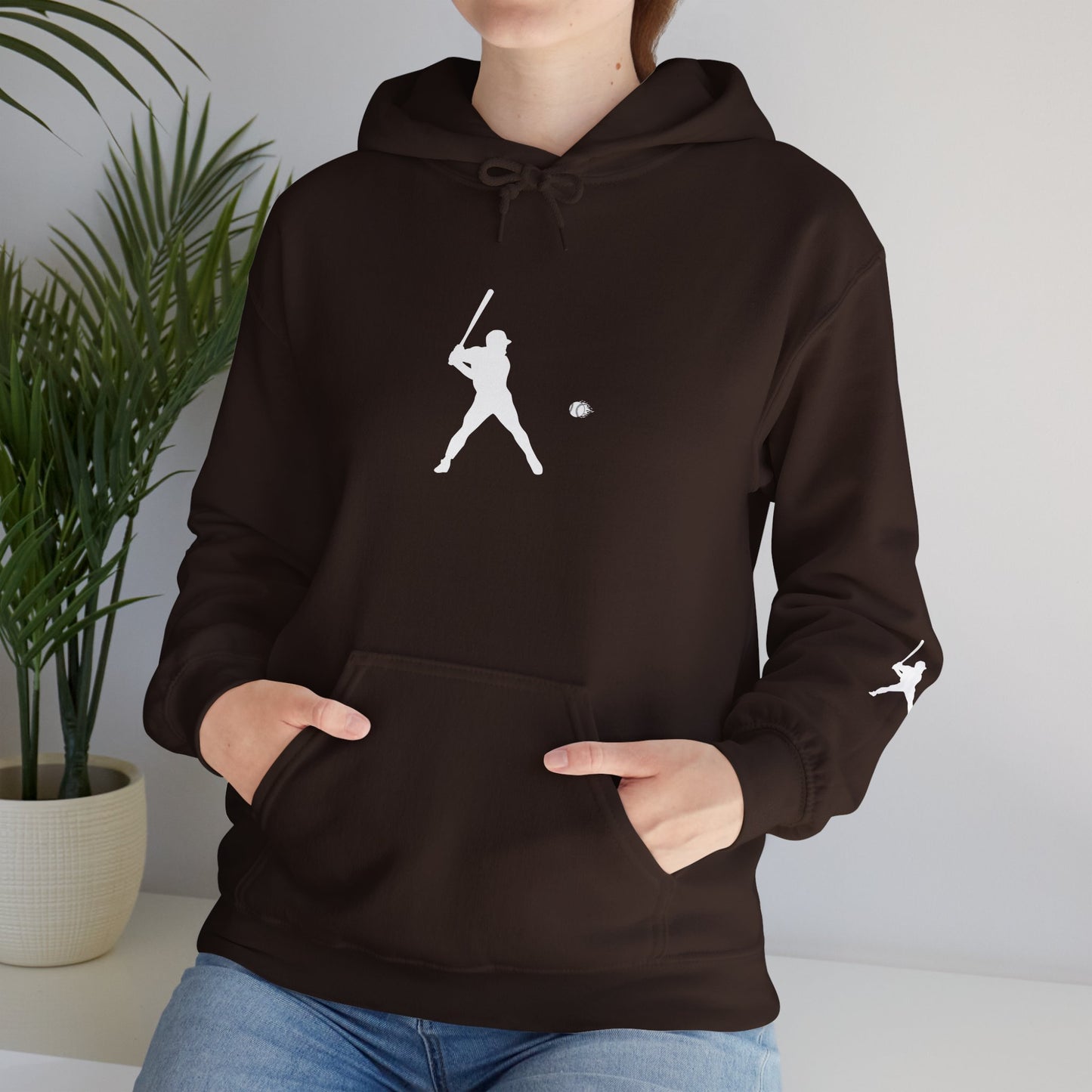 Sporty Unisex Baseball Hooded Sweatshirt, Casual Hoodie for Athletes, Perfect for Gifts, Comfy Streetwear, Ideal for Sports Events, Personal Use