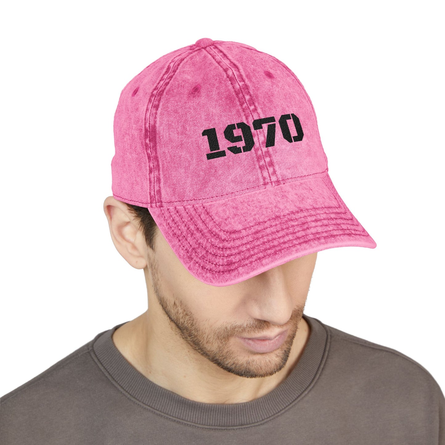 Vintage Embroidered Cap, Retro Baseball Hat, 70s Style Headwear, Gift for Dad, Casual Fashion Accessory
