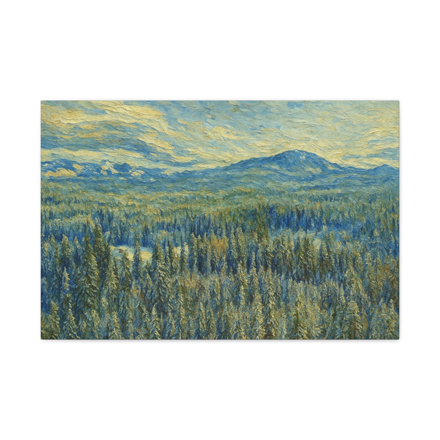 Scenic Landscape Canvas Print, Rustic Home Decor, Wall Art for Nature Lovers, Gift for Art Enthusiasts, Serene Forest Artwork