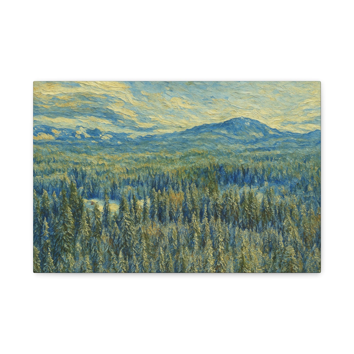 Scenic Landscape Canvas Print, Rustic Home Decor, Wall Art for Nature Lovers, Gift for Art Enthusiasts, Serene Forest Artwork