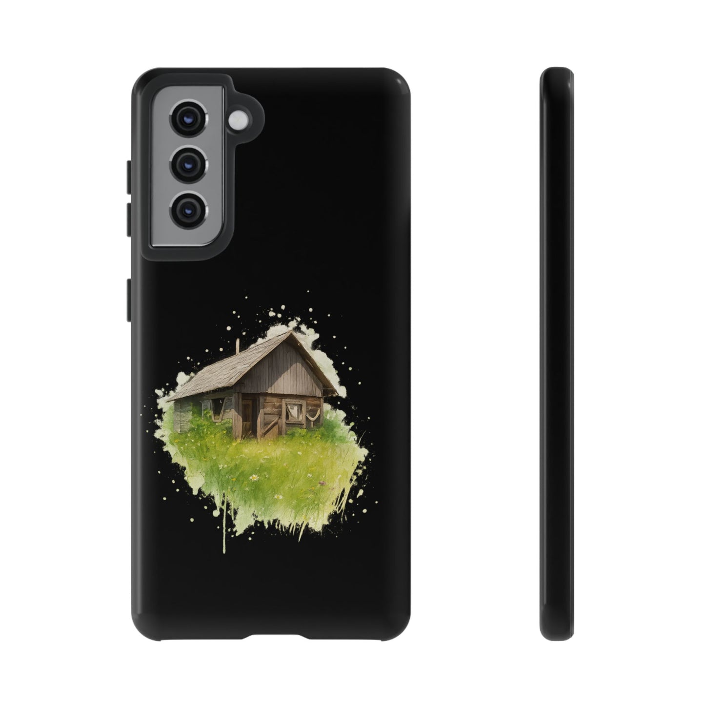 Rustic Farmhouse Phone Case, Cute Cottage Design, Tough Cases for Nature Lovers, Eco-Friendly Gift, Customizable Tech Accessories