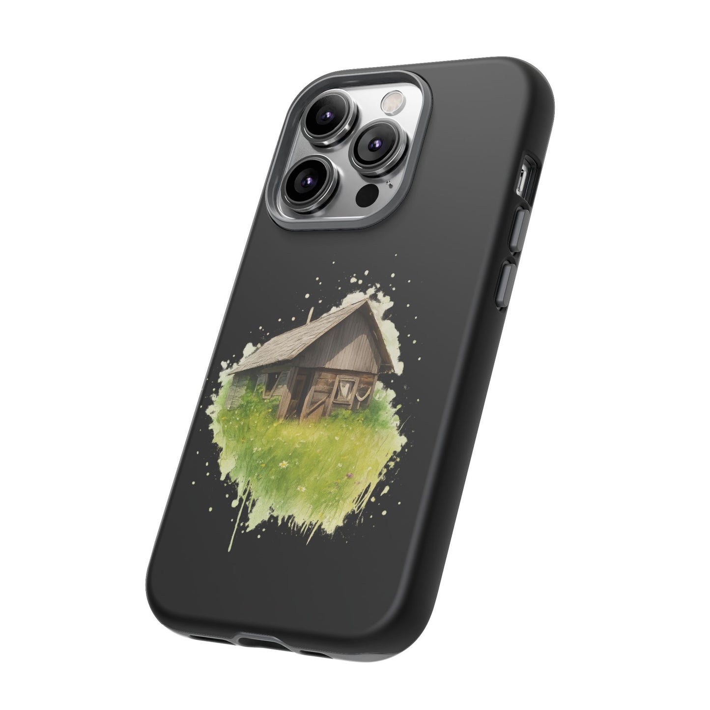 Rustic Farmhouse Phone Case, Cute Cottage Design, Tough Cases for Nature Lovers, Eco-Friendly Gift, Customizable Tech Accessories
