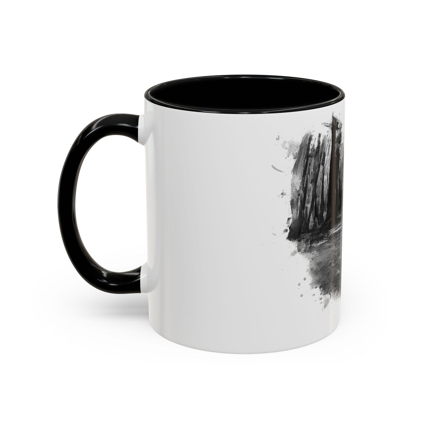 Moody Abstract Forest Coffee Mug | Unique Gift for Nature Lovers, Cozy Home Decor, Perfect for Coffee, Tea, and Hot Chocolate