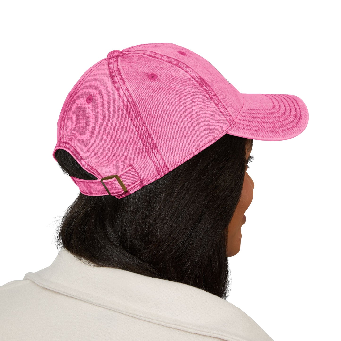 Embroidered Vintage Cap with USA Flag Design