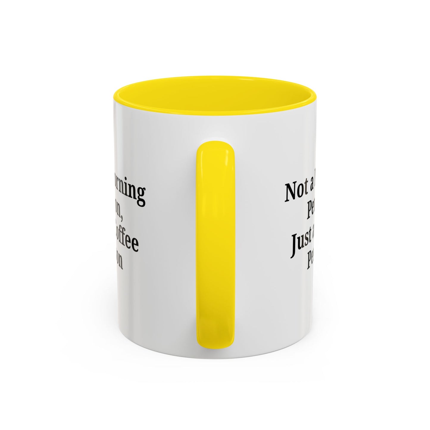 Coffee Lover's Accent Mug, Perfect for Gifting, Home Office Decor, Not a Morning Person, Coffee Enthusiast, Funny Coffee Mug