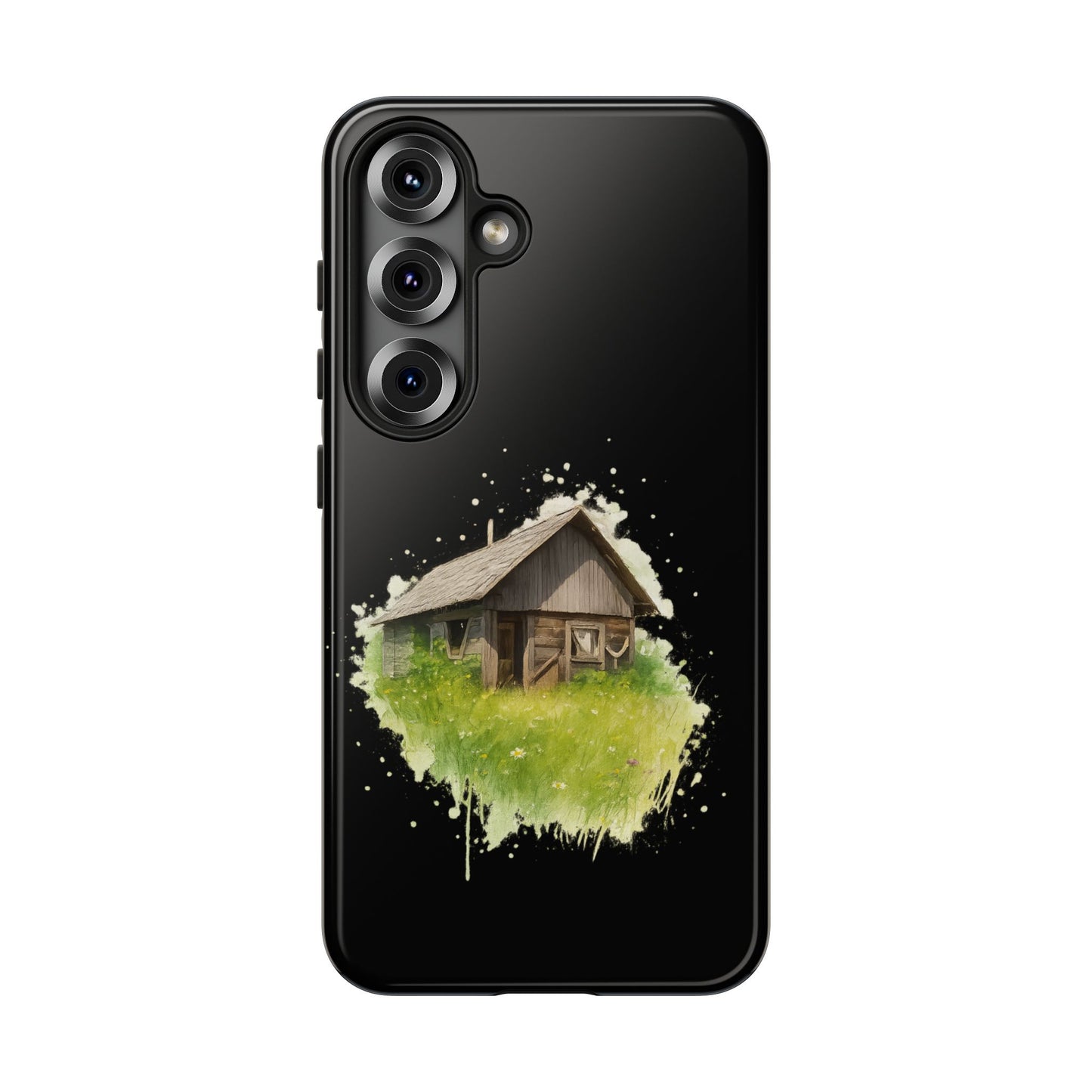 Rustic Farmhouse Phone Case, Cute Cottage Design, Tough Cases for Nature Lovers, Eco-Friendly Gift, Customizable Tech Accessories