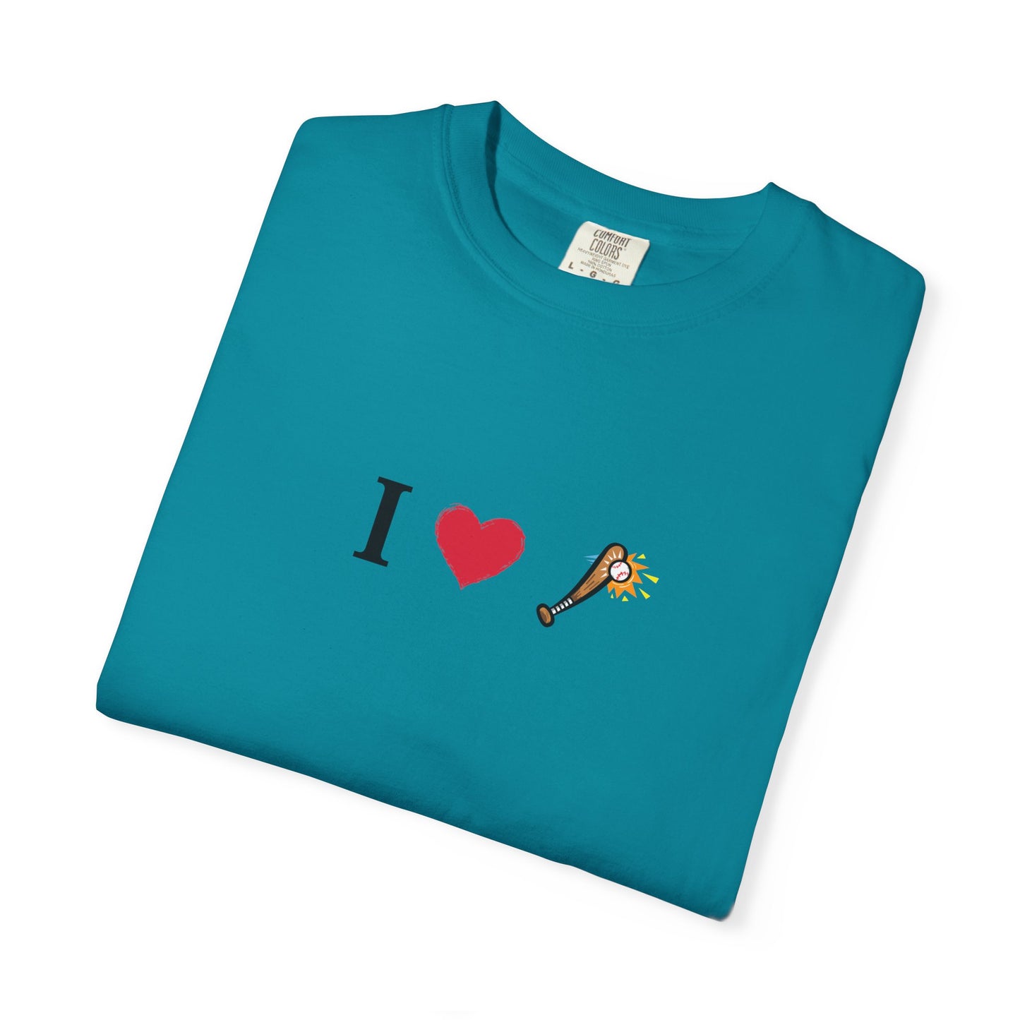 I Love Baseball Unisex Tee, Gift for Couples, Cute Matching T-Shirts, Casual Everyday Wear, Anniversary Present, Love Shirt