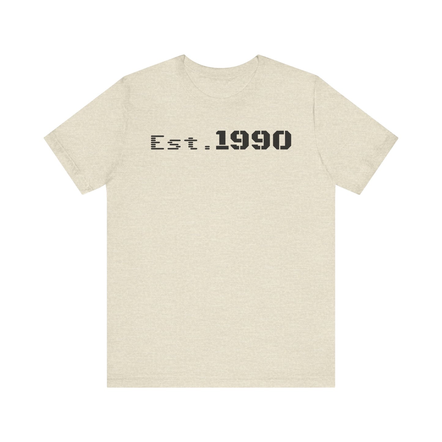 Unisex Est. 1990 Nostalgic Jersey Tee - Perfect Gift, Vintage Style, Retro Fashion, Birthday Celebration, Casual Wear