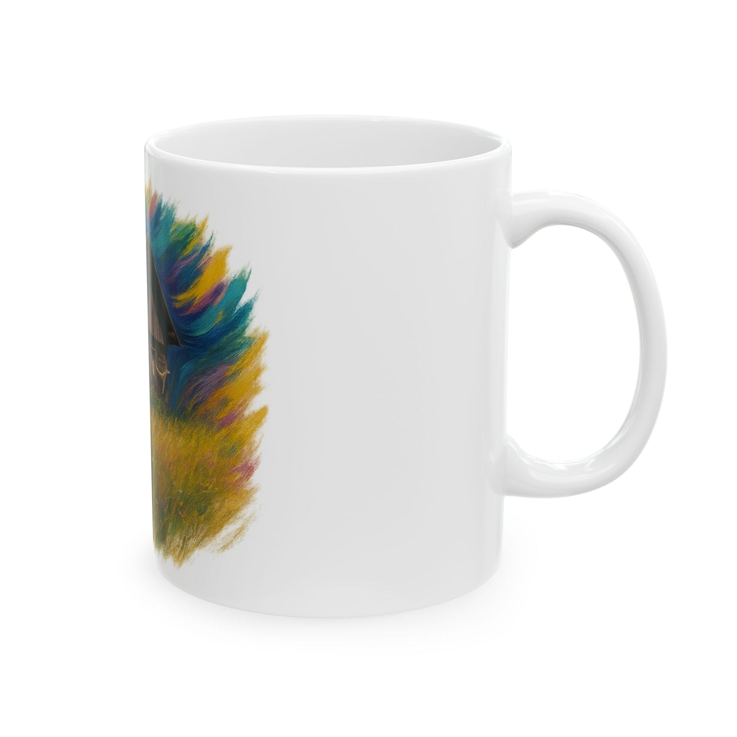 Vibrant Landscape Ceramic Mug for Nature Lovers - Perfect for Coffee, Tea, Gifts, Home Decor, 11oz & 15oz