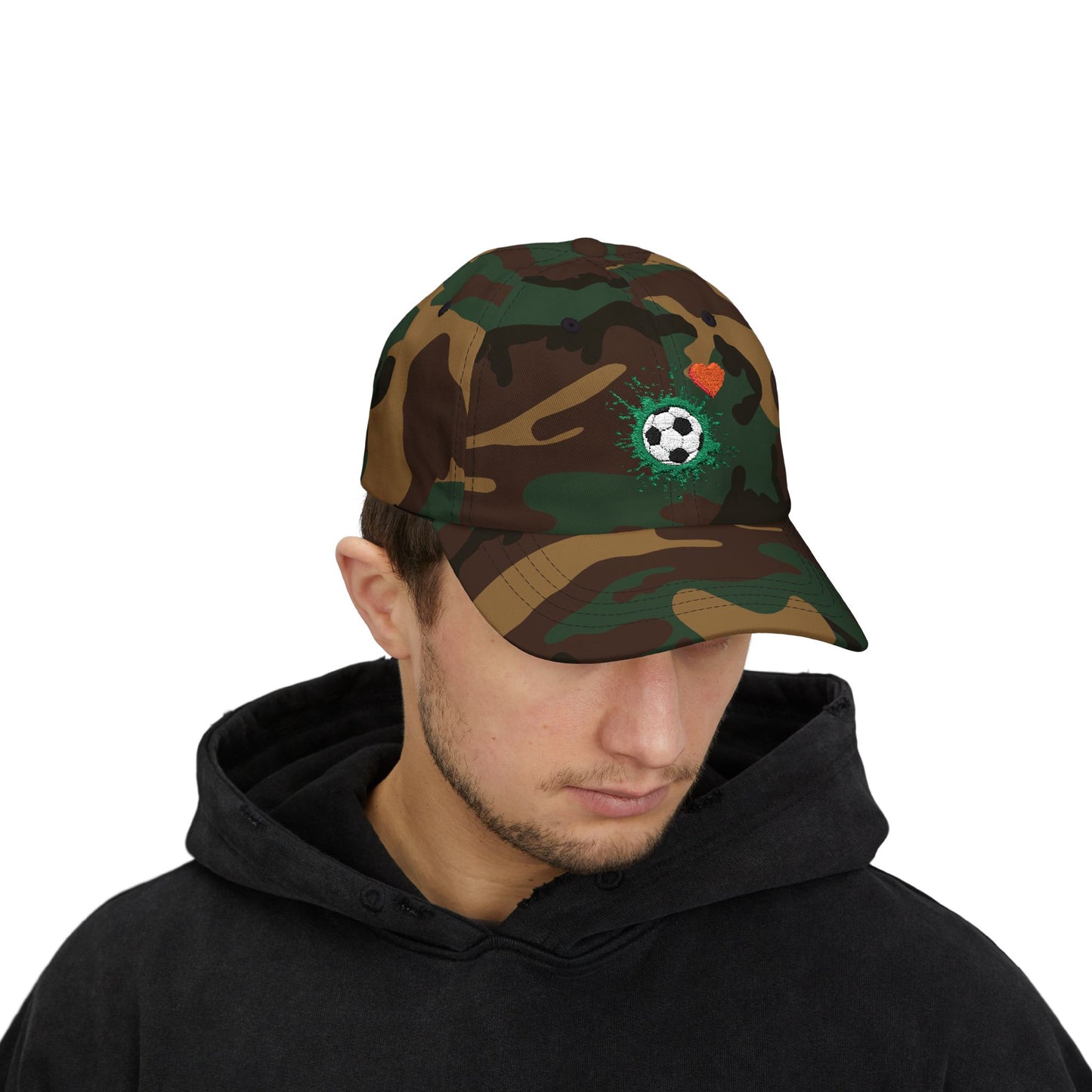 Soccer Love Dad Cap | Perfect Gift for Sports Lovers, Father's Day, Outdoor Events, Casual Wear, Adjustable Cap