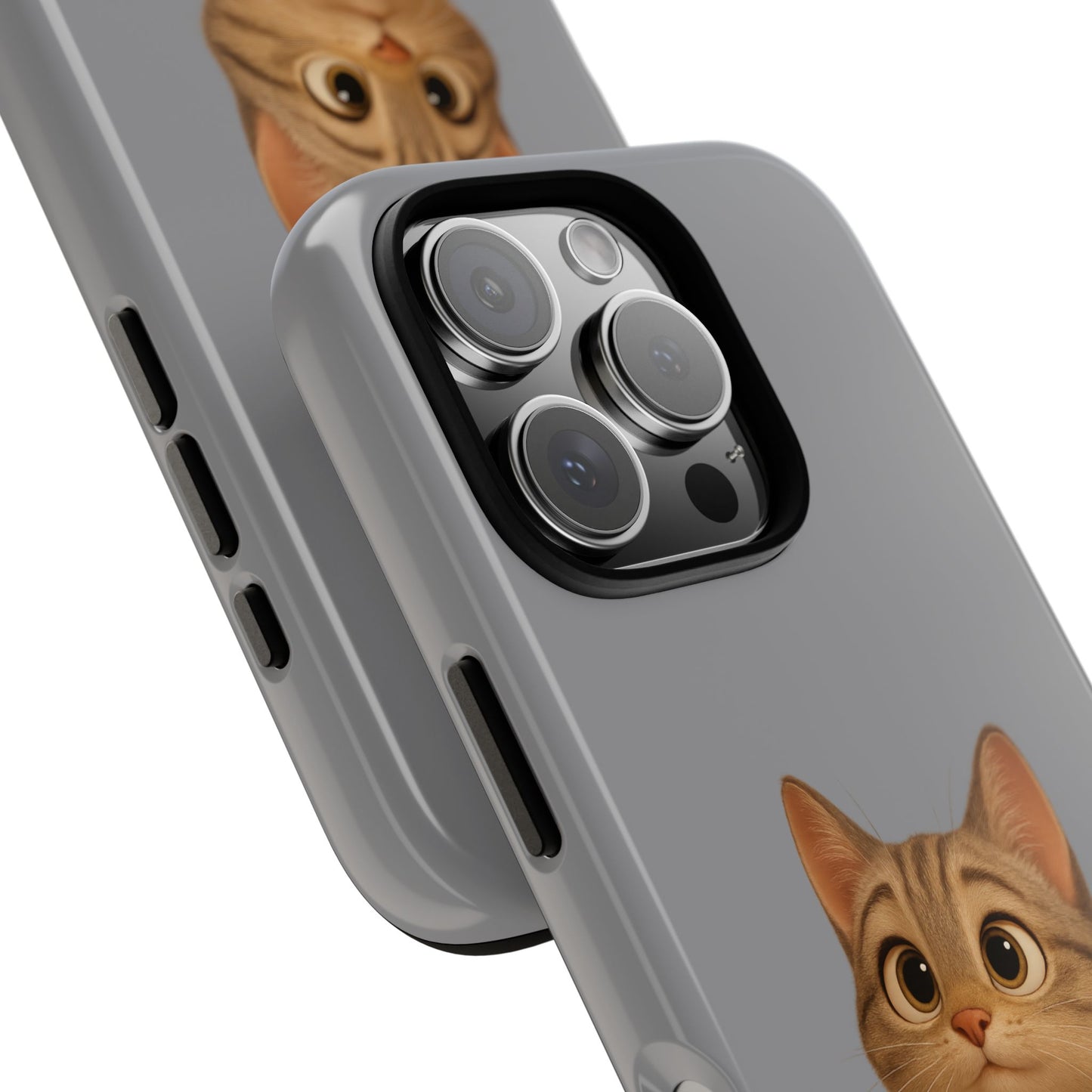 Cute Cat Phone Case, Kawaii Pet Accessory, Gift for Cat Lovers, Animal Phone Cover for Kids, Unique Kitty Design, Birthdays, Holidays