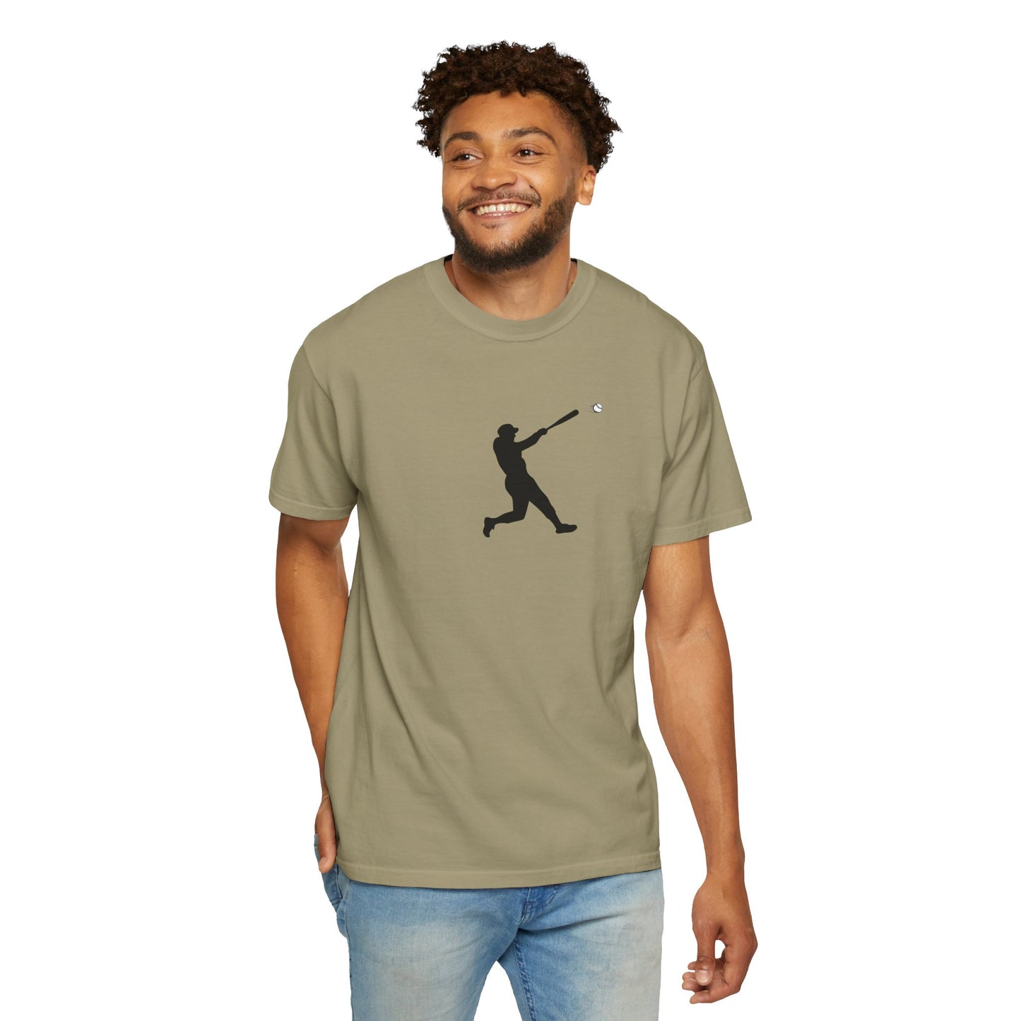 Sporty Garment-Dyed T-Shirt for Baseball Lovers, Casual Tee, Unisex Sports Shirt, Perfect Gift for Athletes, Outdoor Activities