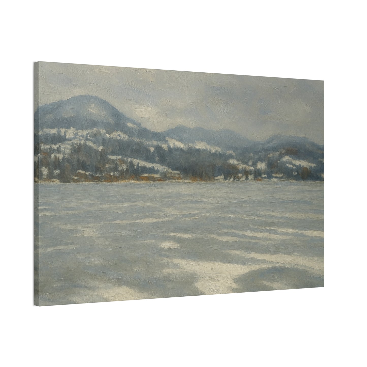 Serene Winter Landscape Canvas