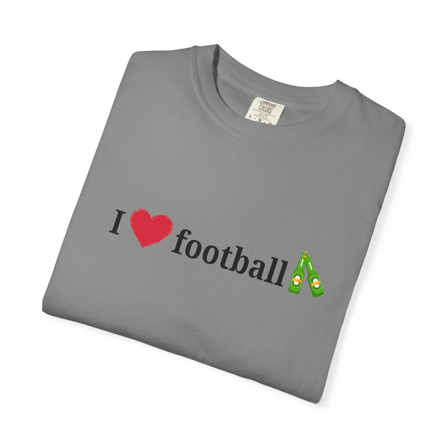 Unisex Football Love Tee - Casual Cotton T-Shirt, Gift for Sports Fans, Comfortable Daily Wear, Perfect for Game Days, Fun Summer Outfits