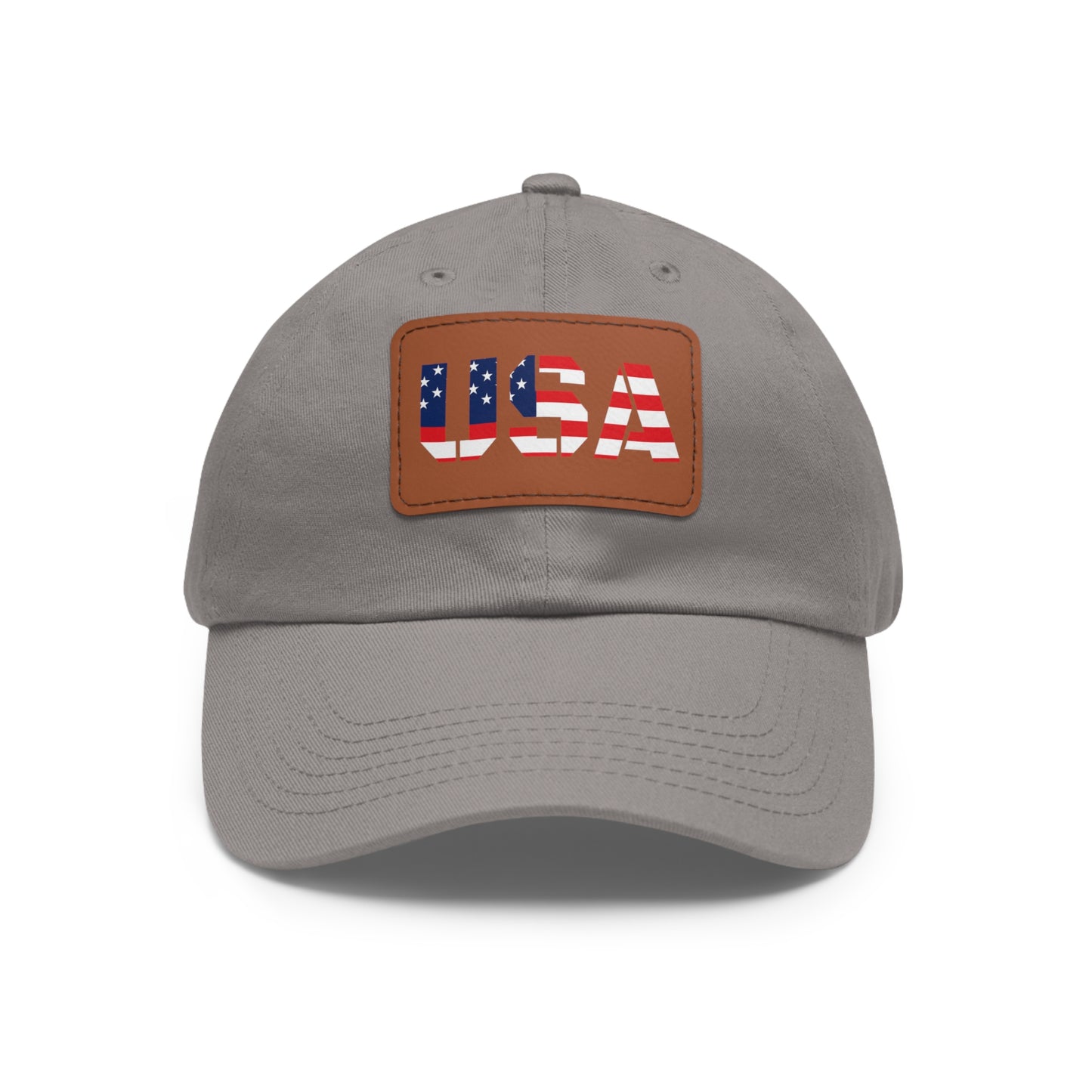 Dad Hat with USA Leather Patch