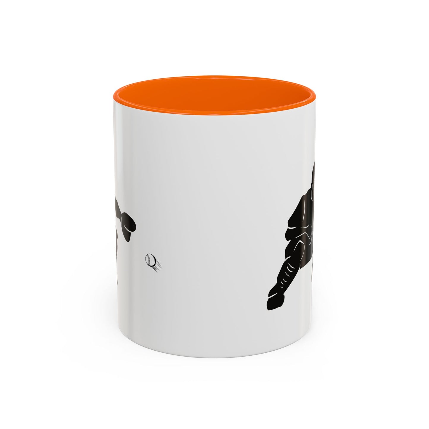 Baseball Catcher Coffee Mug, Sports Gift for Coaches, Black Accent Mug for Fans, Perfect for Birthdays & Celebrations, Unique Cup