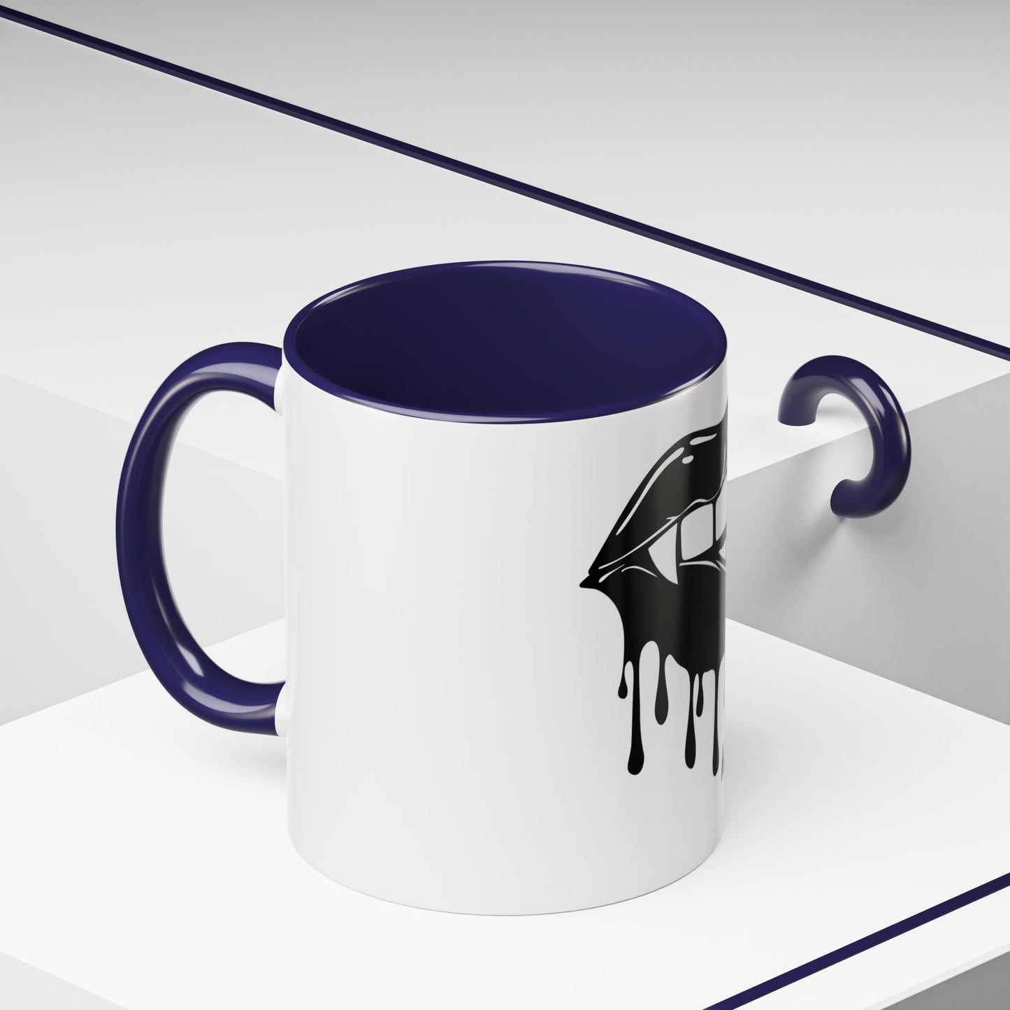 Vampire Lip Accent Coffee Mug - 11oz & 15oz - Unique Halloween Gift