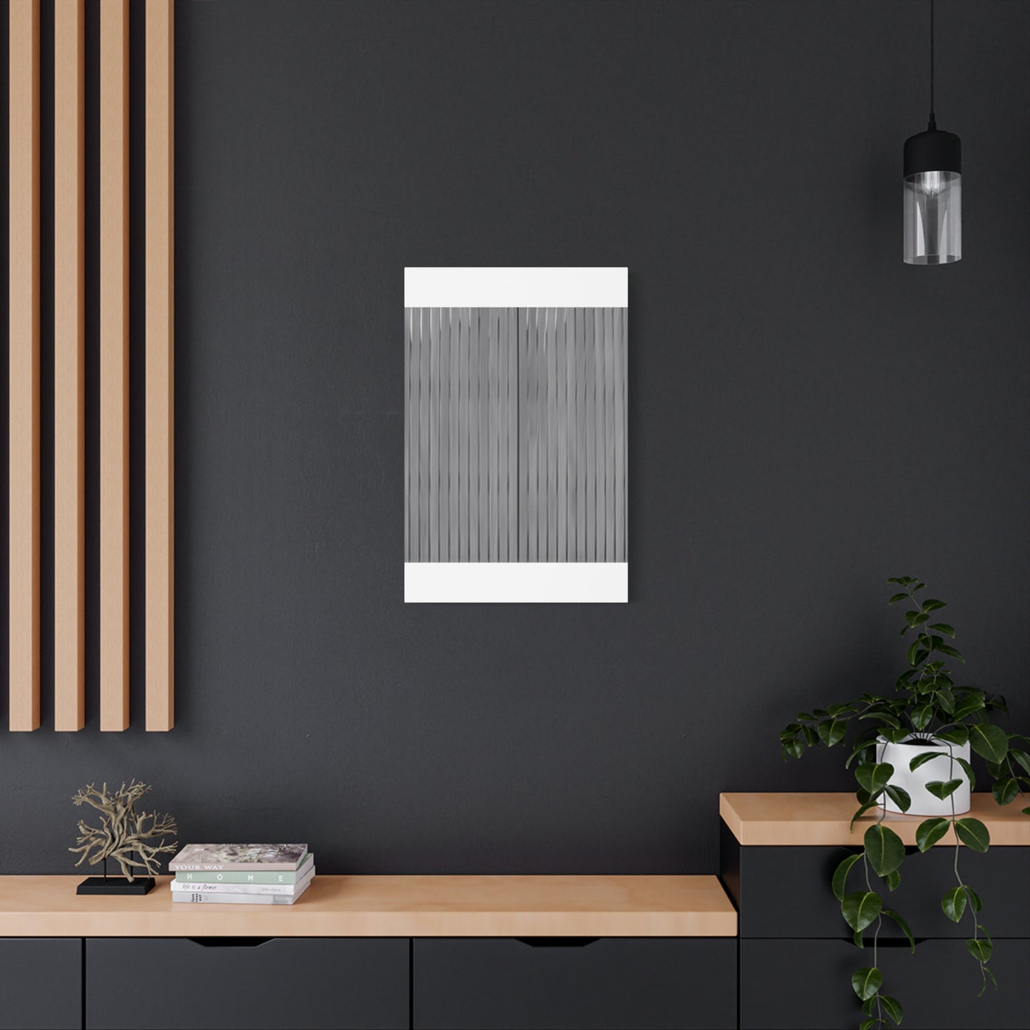 Modern Striped Canvas Art - 1.25" Stretched Wall Decor