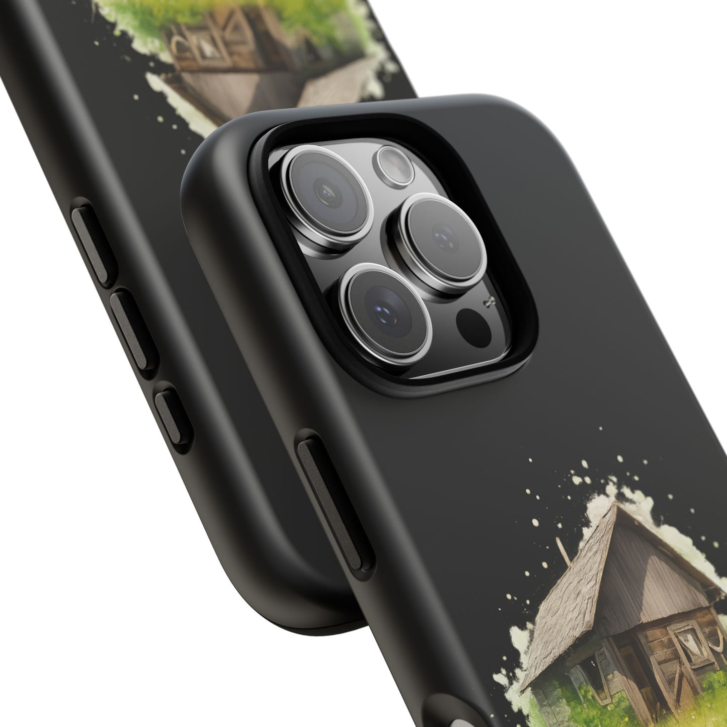 Rustic Farmhouse Phone Case, Cute Cottage Design, Tough Cases for Nature Lovers, Eco-Friendly Gift, Customizable Tech Accessories