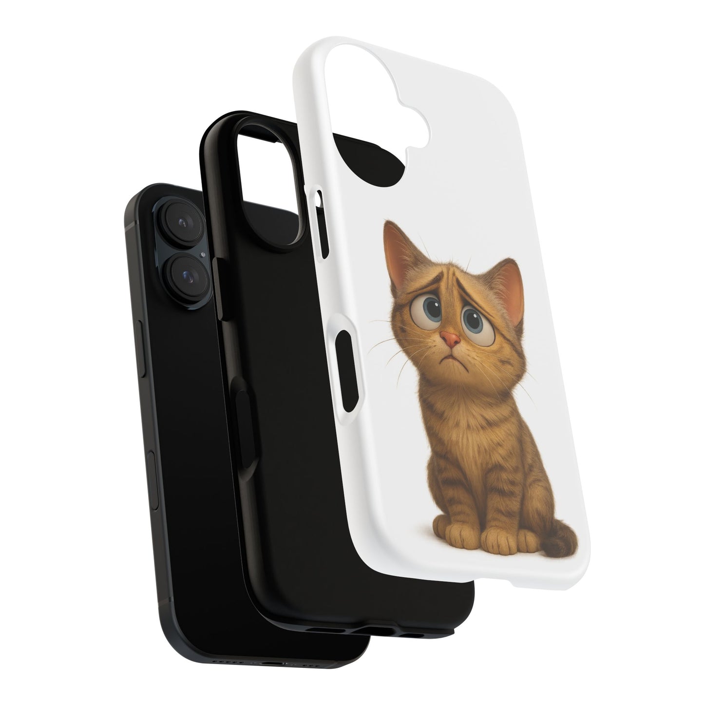 Cute Cat Phone Case, Funny Kitty Case, Animal Lover Gift, Cat Lover Accessory, Unique Cat Design Case, Pet Mom Gift