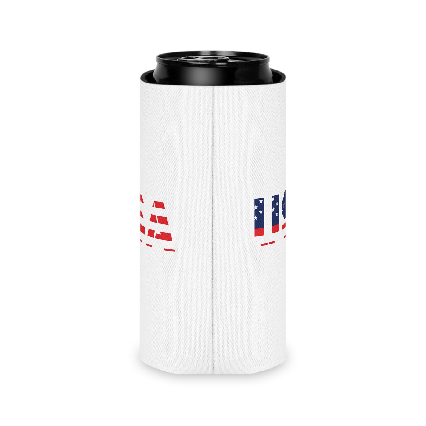 USA Flag Can Cooler - Perfect for BBQs, Independence Day, Tailgating, Memorial Day, Housewarming