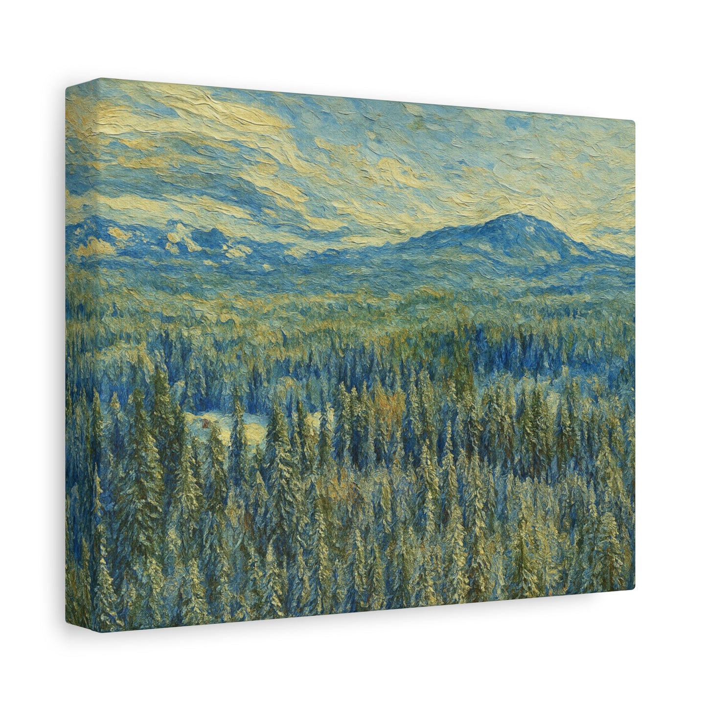 Scenic Landscape Canvas Print, Rustic Home Decor, Wall Art for Nature Lovers, Gift for Art Enthusiasts, Serene Forest Artwork