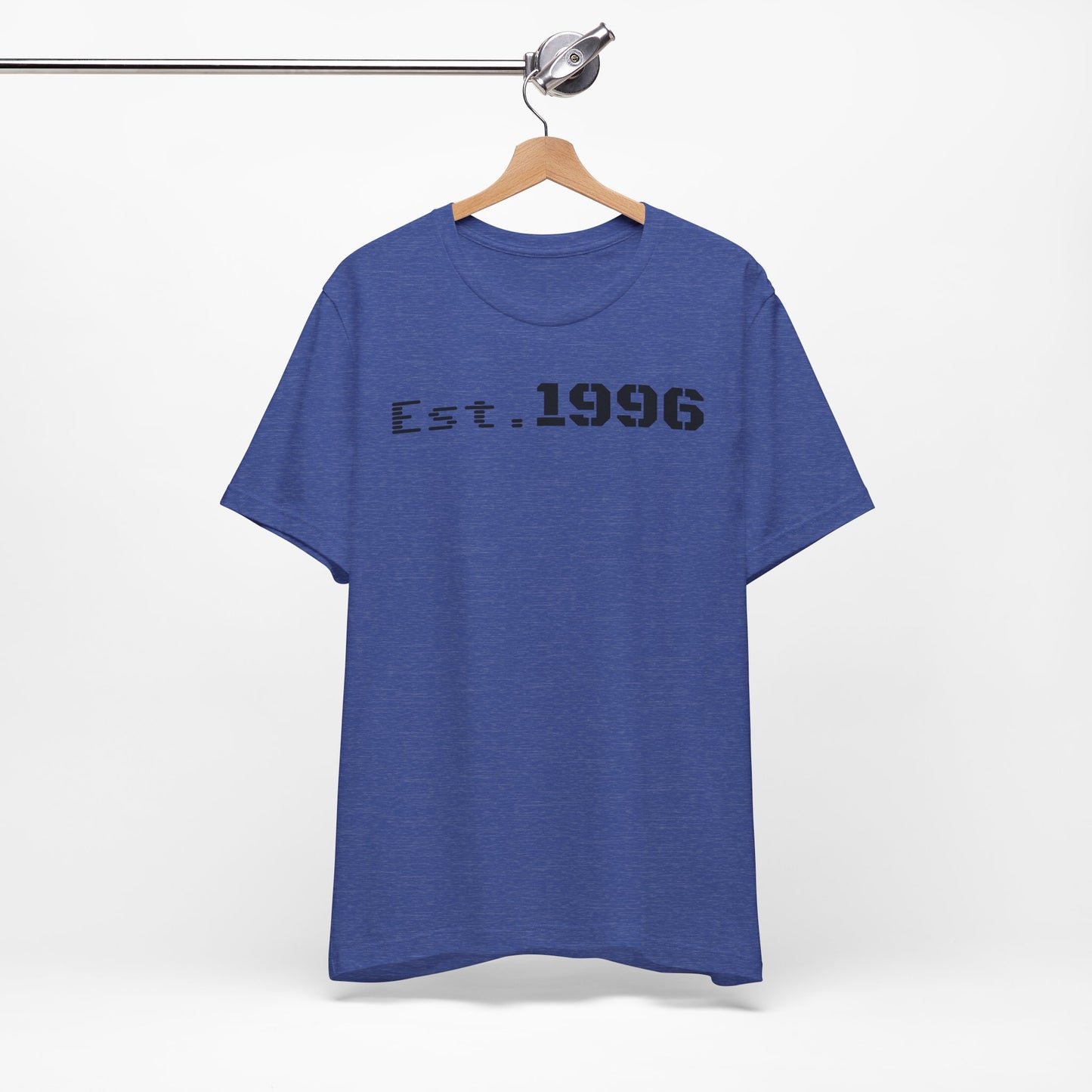 Unisex Jersey Tee - 'Est. 1996' Graphic Shirt, Birthday Gift, Casual Wear, Vintage Style, Retro Fashion, Gift for Him/Her
