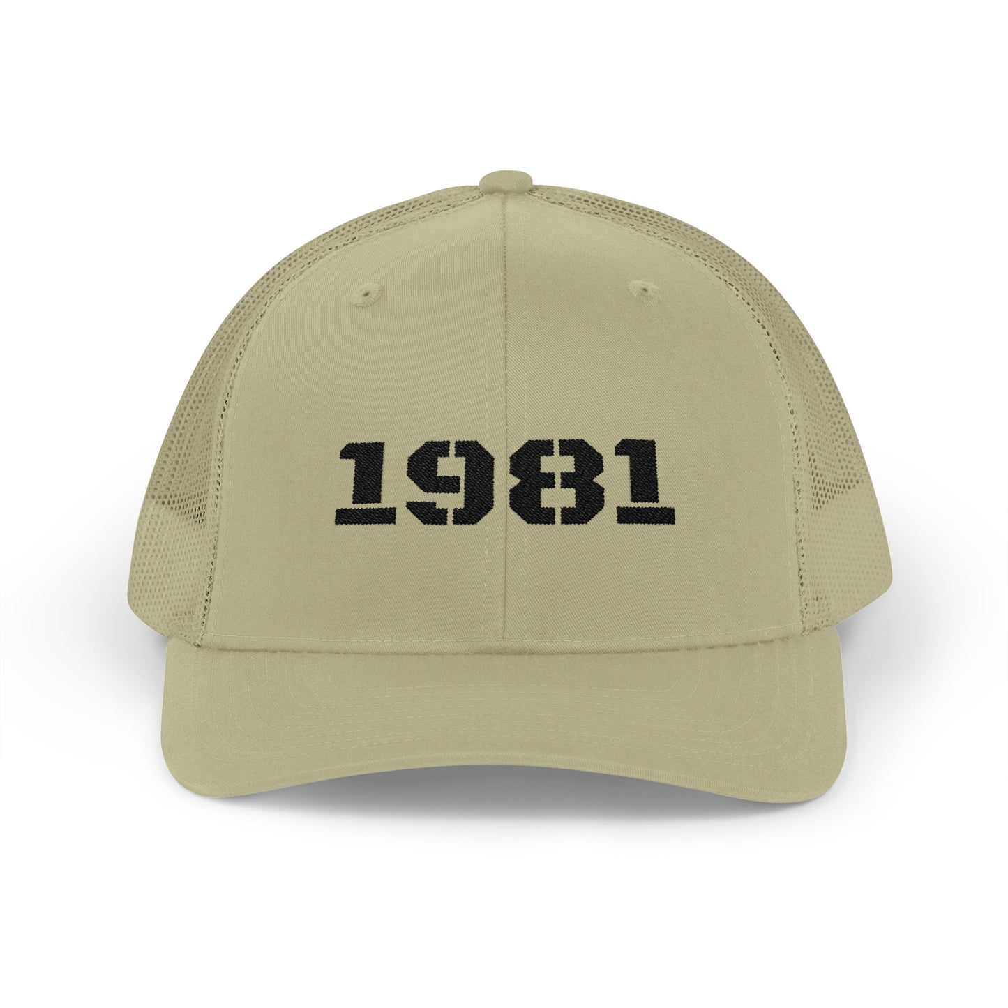 Retro Snapback Trucker Cap with 1981 Design, Vintage Style Cap, Birthday Gift, Casual Hat, Customizable Hat