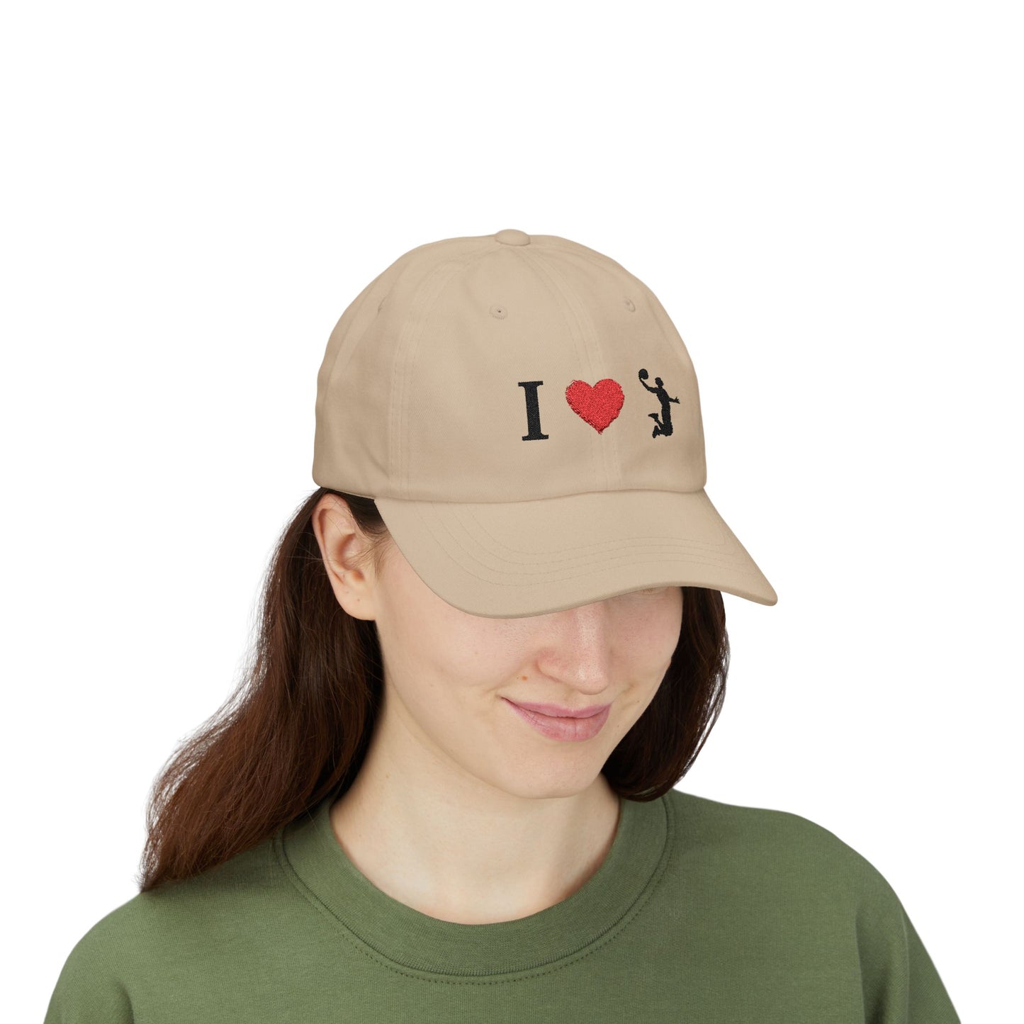 I Love Basketball Dad Cap, Casual Hat for Dads, Gift for Father's Day, Sports Lover Cap, Family Outing Accessory, Everyday Wear