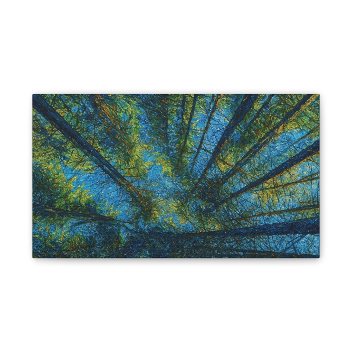 Canvas Wall Art, Forest Perspective Print, Nature Decor, Home & Office Art, Rustic Wall Hanging, Tree Art for Nature Lovers