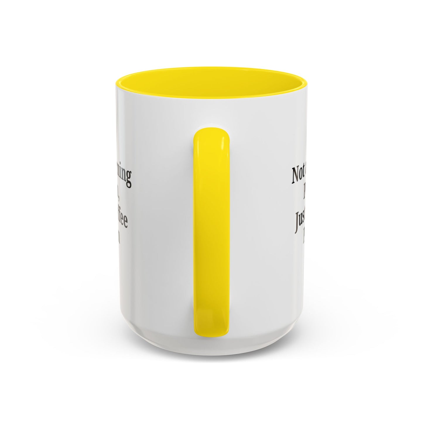 Coffee Lover's Accent Mug, Perfect for Gifting, Home Office Decor, Not a Morning Person, Coffee Enthusiast, Funny Coffee Mug