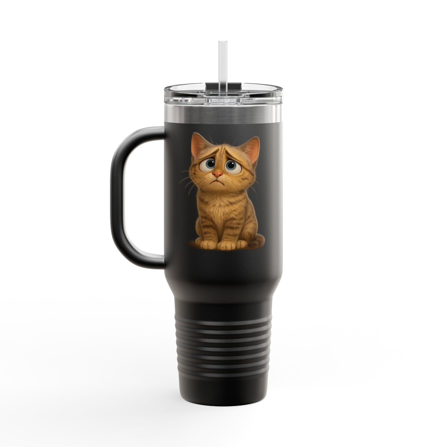 Cute Cat Insulated Travel Mug, 40oz - Perfect for Pet Lovers, Gifts for Cat Owners, Travel Accessories, Cute Drinkware, Animal Lovers