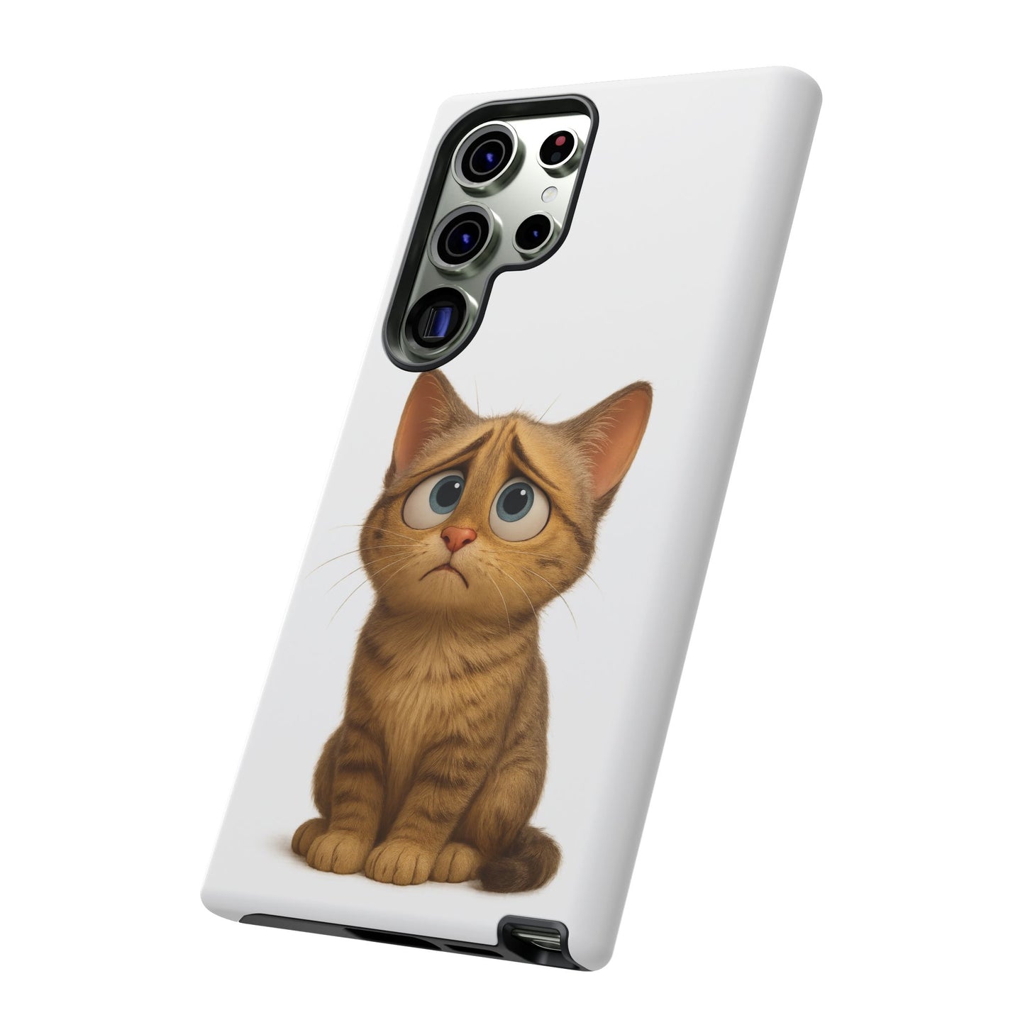 Cute Cat Phone Case, Funny Kitty Case, Animal Lover Gift, Cat Lover Accessory, Unique Cat Design Case, Pet Mom Gift
