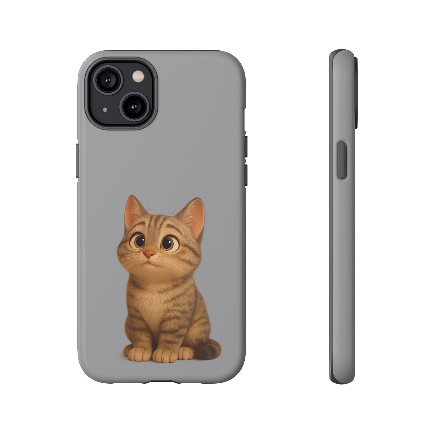 Cute Cat Phone Case, Kawaii Pet Accessory, Gift for Cat Lovers, Animal Phone Cover for Kids, Unique Kitty Design, Birthdays, Holidays