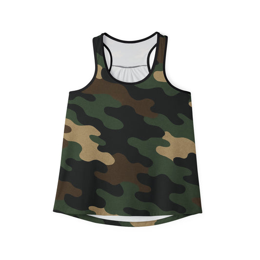 Camo Women's Tank Top, Stylish Fitness Wear, Summer Outfit, Outdoor Activities, Casual Tank for Women, Gift for Her