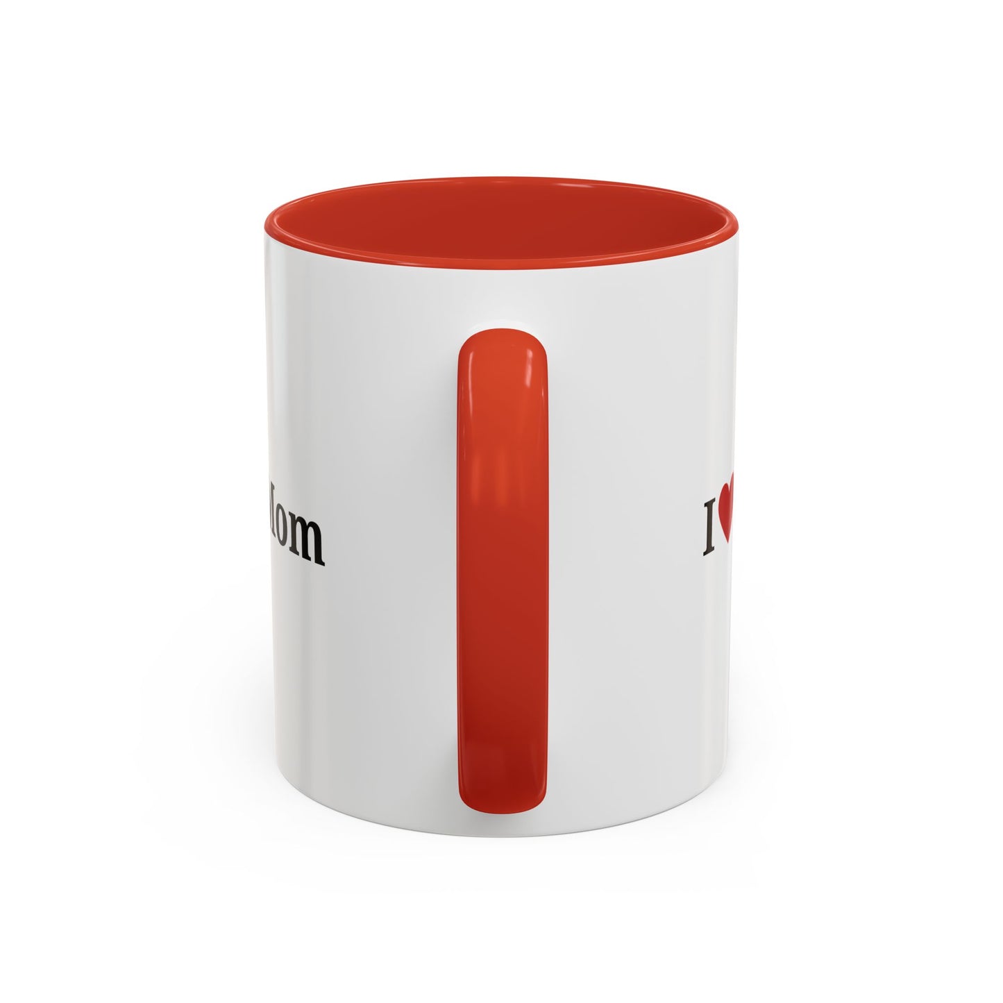 I Love Mom Accent Coffee Mug - Perfect Gift for Mother's Day & Special Occasions