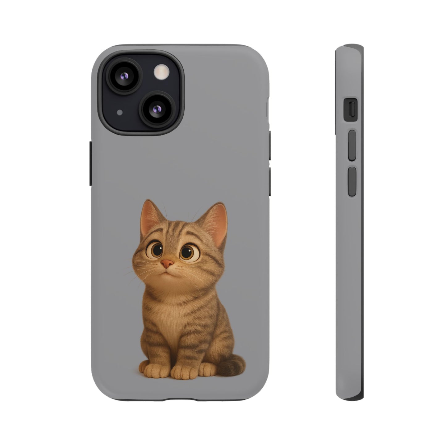 Cute Cat Phone Case, Kawaii Pet Accessory, Gift for Cat Lovers, Animal Phone Cover for Kids, Unique Kitty Design, Birthdays, Holidays