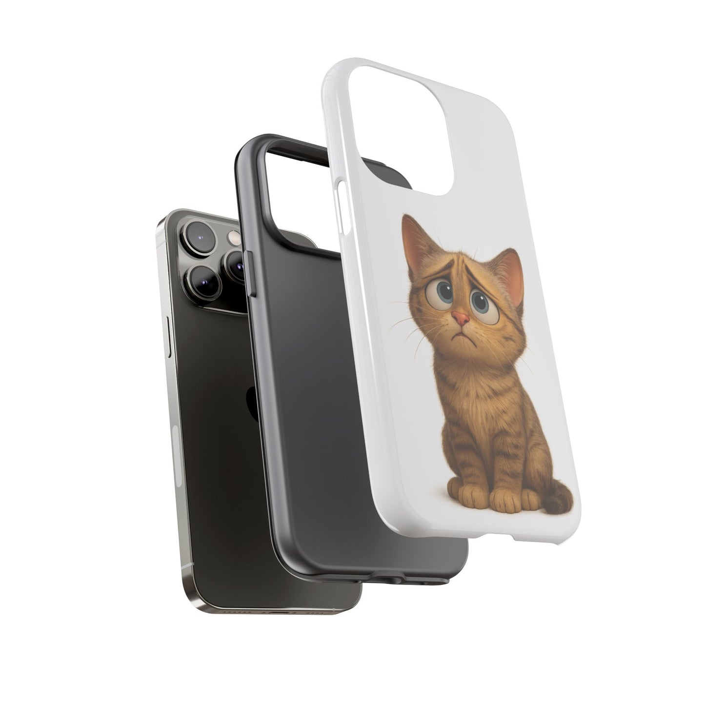 Cute Cat Phone Case, Funny Kitty Case, Animal Lover Gift, Cat Lover Accessory, Unique Cat Design Case, Pet Mom Gift