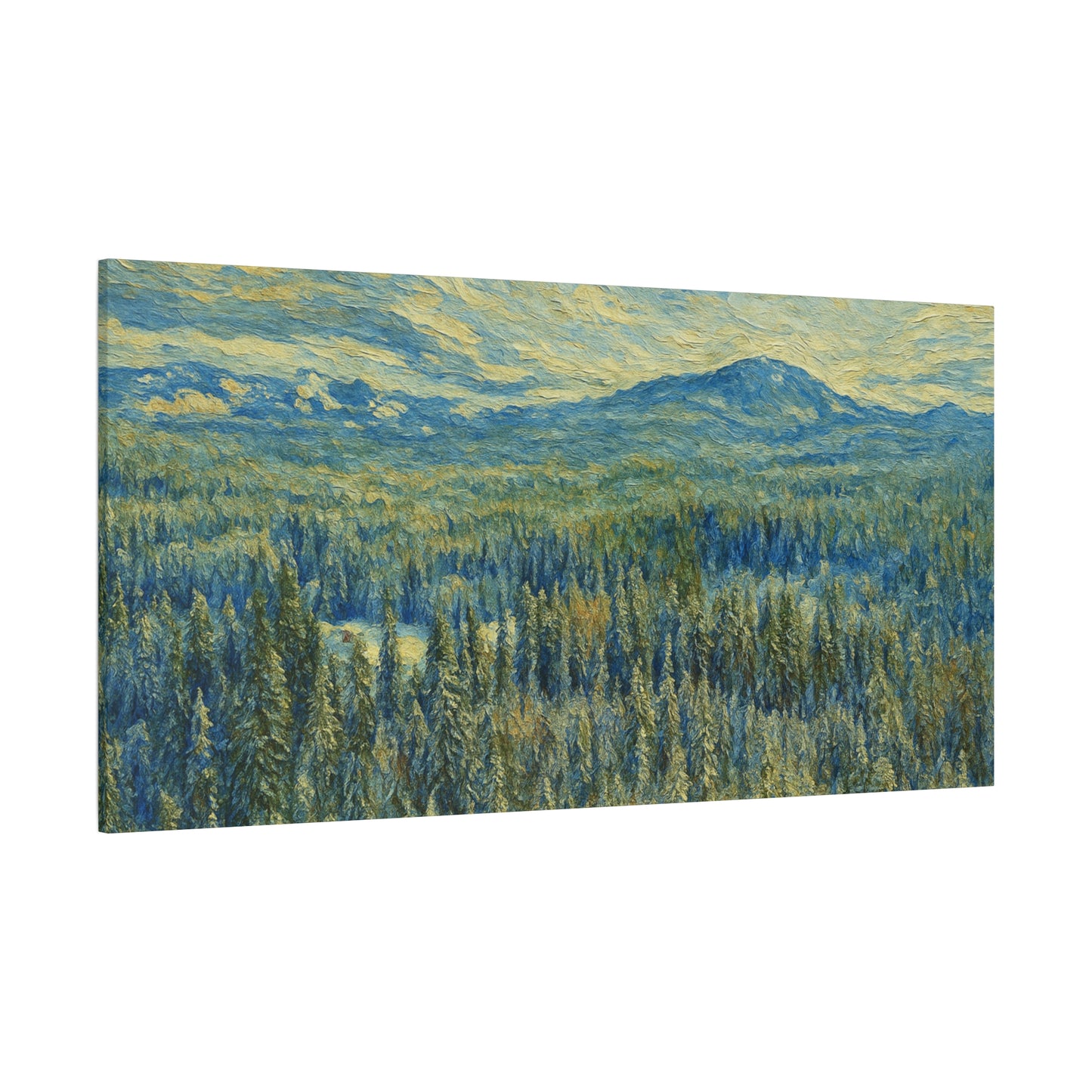 Scenic Landscape Canvas Print, Rustic Home Decor, Wall Art for Nature Lovers, Gift for Art Enthusiasts, Serene Forest Artwork