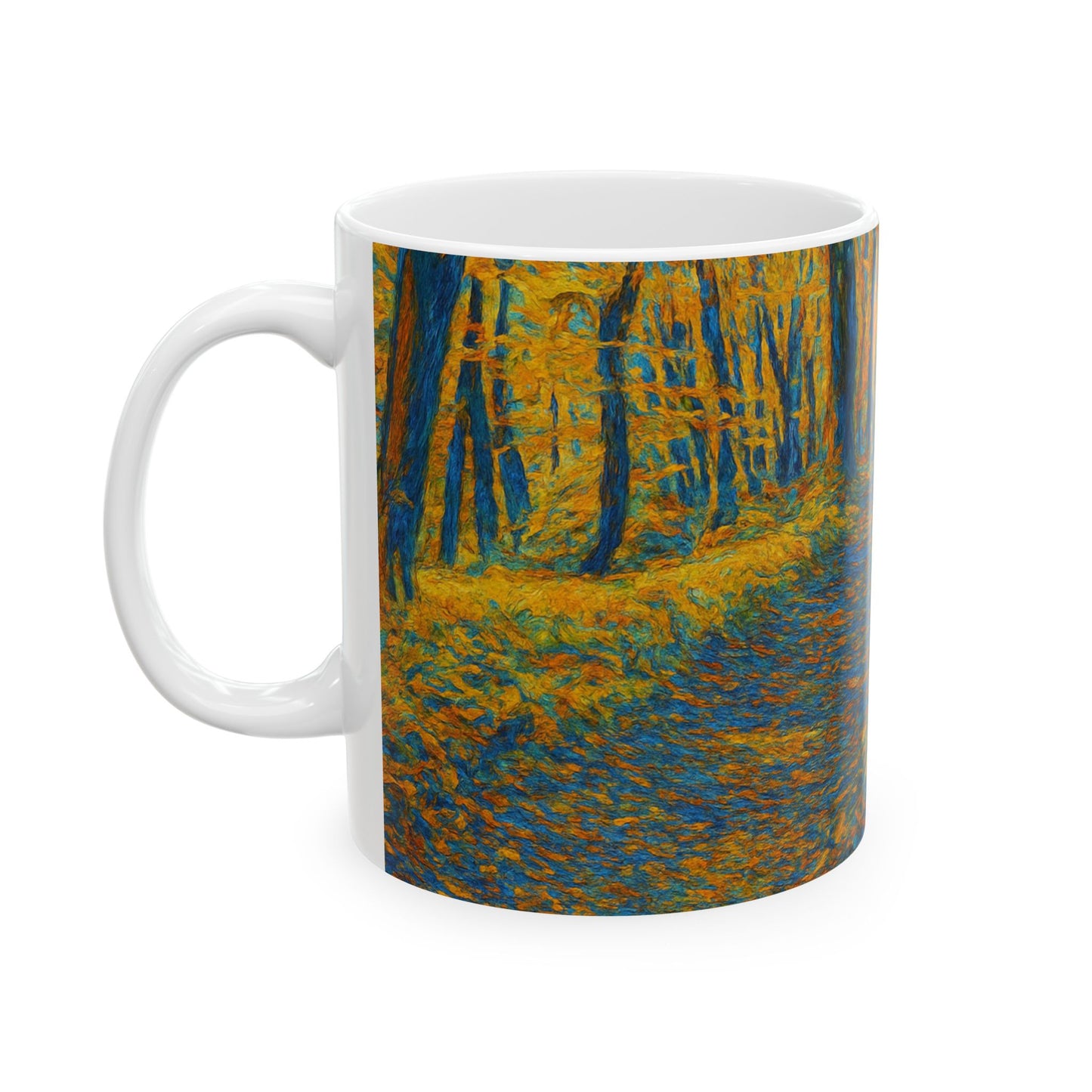 Ceramic Mug - Autumn Forest, Cozy Drinks, Hot Beverages, Nature Lovers Gift, Fall Decor