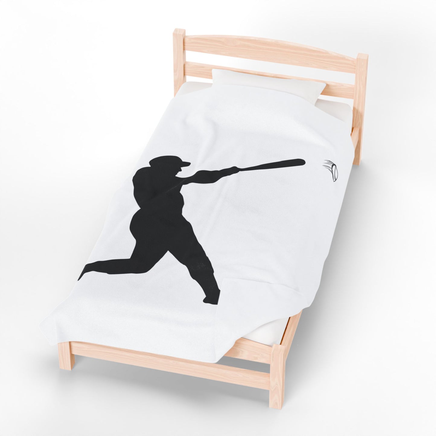 Baseball Velveteen Plush Blanket, Cozy Sports Throw, Soft Blanket for Fans, Great Gift for Baseball Lovers, Home Decor
