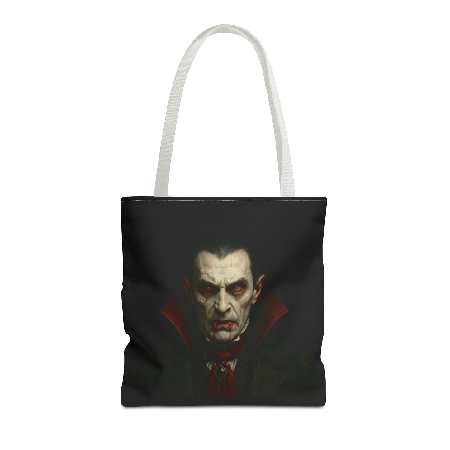 Vampire Haunted Tote Bag, Spooky Shopping Bag, Halloween Accessory, Gothic Style Handbag, Perfect for Halloween Parties, Unisex Tote