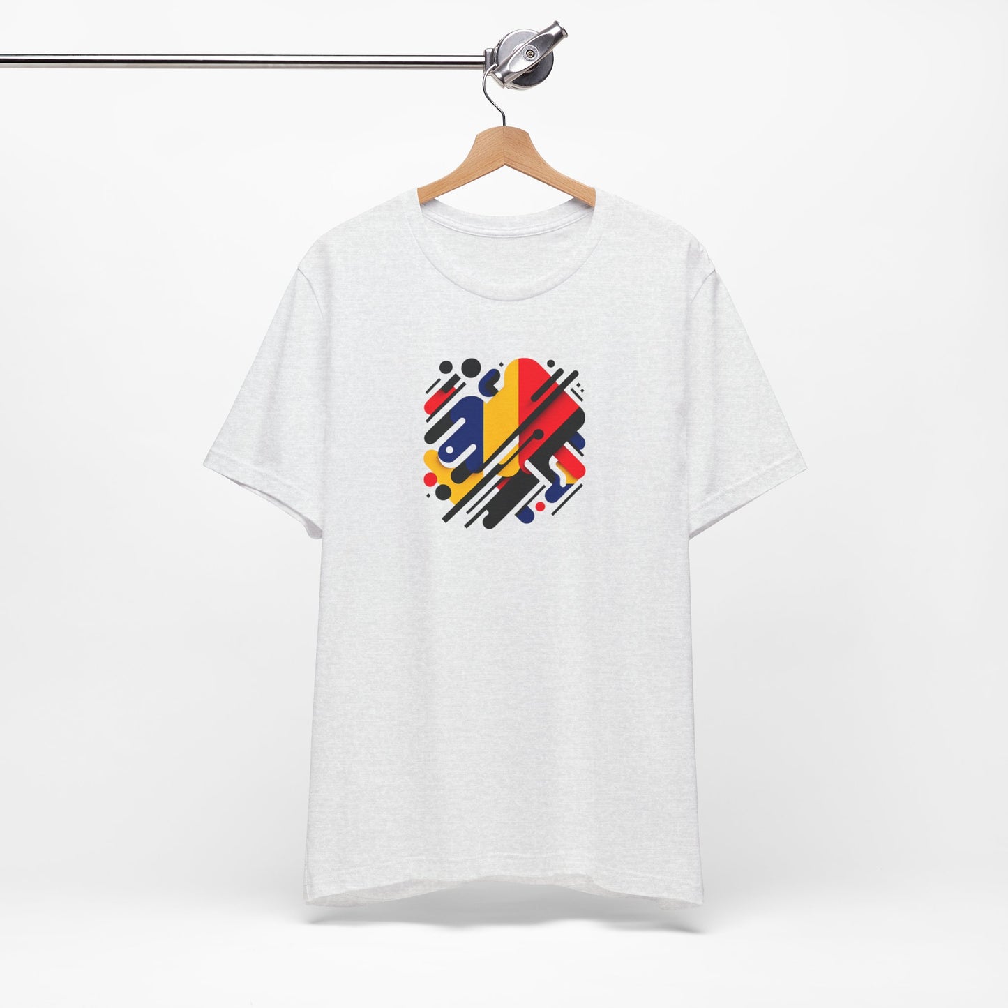 Artistic Heart Unisex Jersey Tee - Vibrant Graphic Tee, Casual Wear, Gift for Art Lovers, Birthday Surprise, Everyday Comfort