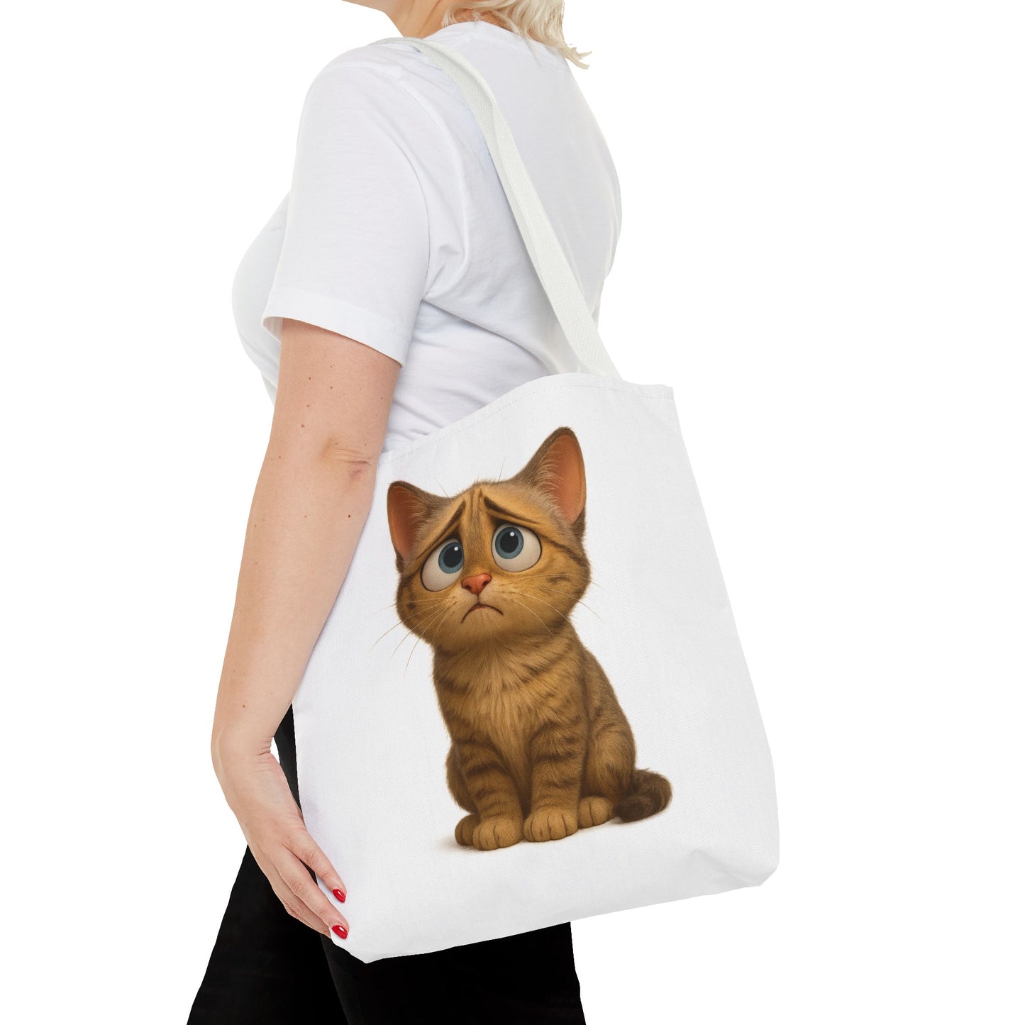 Cute Cat Tote Bag, Animal Lover Gift, Shopping Tote, Reusable Bag, Cute Merchandise, Eco-Friendly Gift