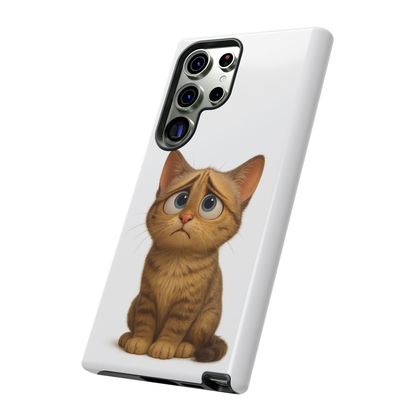 Cute Cat Phone Case, Funny Kitty Case, Animal Lover Gift, Cat Lover Accessory, Unique Cat Design Case, Pet Mom Gift