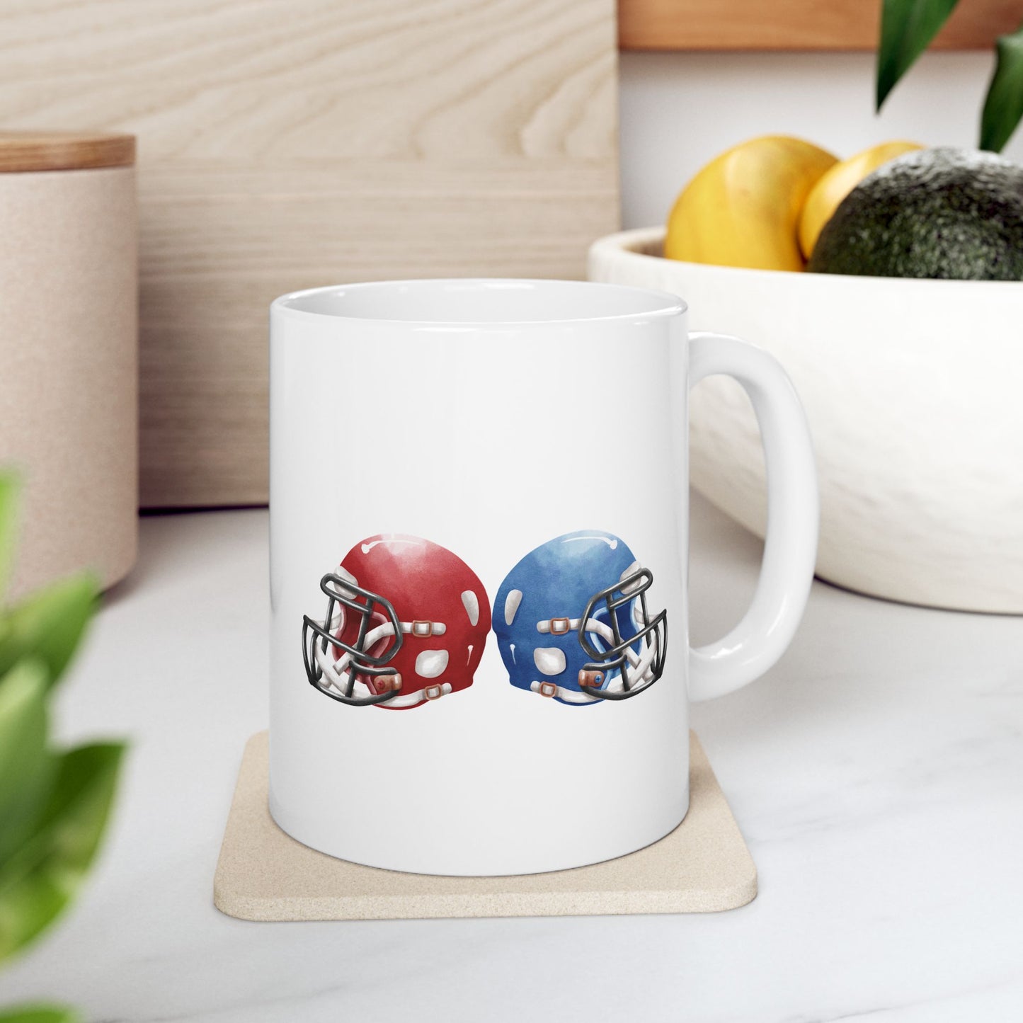 Football Fan Ceramic Mug | 11oz, 15oz | Perfect for Game Day, Sports Enthusiasts, Gifts, Tailgating, Team Celebration - product image